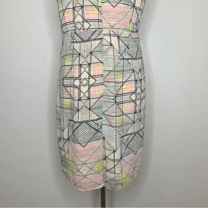 Forever 21 Geometric Print Sheath Dress, Sz Large thumbnail 10