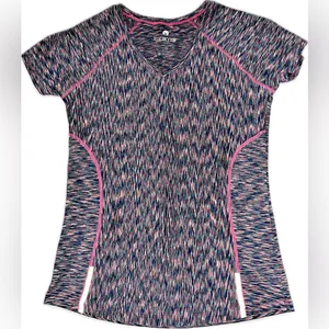 Velocity Athletic V Neck Top Pink Size L thumbnail 2