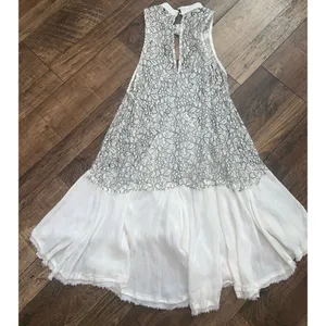 free people tell tale Tunic /dress S 122$ Nwot fall casual lace boho white black thumbnail 7