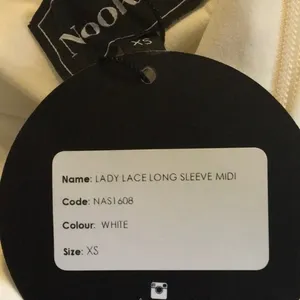 Nookie Lady Lace Long Sleeve White Midi Dress Formal Bodycon Sexy Night NWT v6x thumbnail 4