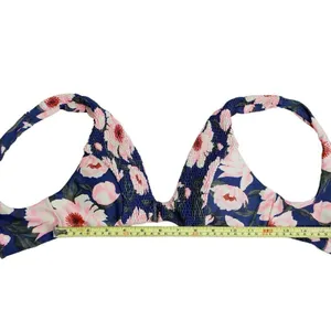Tori Praver Hawaiian Inspired Floral Bikini Top Swim‎ XS Beach Vacation Coastal thumbnail 3
