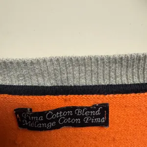 Tommy‎ Hilfiger Orange and Gray V-Neck Sweater thumbnail 4