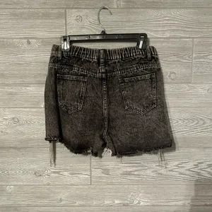 NWT Savanna Jane crystal‎ Fringe High Waisted Jean Shorts medium Embellished thumbnail 3