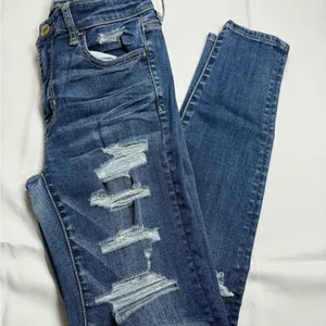American Eagle Outfitters Women's Skinny Jeans - Blue thumbnail 3