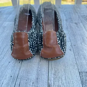 Lucky Brand Shoes Emmie Ballet Flats Women’s Size 8M Black Cream Print Fabric thumbnail 4