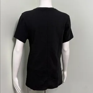 Quince 100% Organic Cotton Slub Crewneck Tee in Black medium thumbnail 4