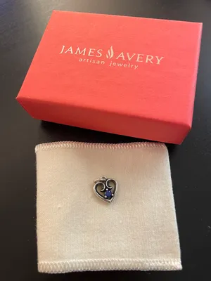 James Avery Remembrance Heart Birthstone Pendant thumbnail 1