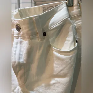 H&M White Slim Leg High-Waist Jeans Classic Denim 12 thumbnail 7