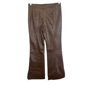 Free People Glow Up Faux Leather Pant in Potting Soil size 8 NWT thumbnail 7