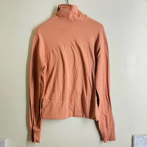 Lululemon Ready to Rulu Pullover Pink Savannah Rulu Funnel Neck Size 6 thumbnail 5