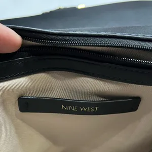 Nine West Women’s Black beige snakeskin, faux leather handbag with Chain strap thumbnail 5