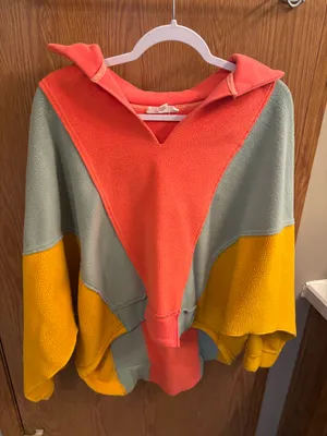 Multi Colored Oversized Sweatshirt Multiple Size M thumbnail 1