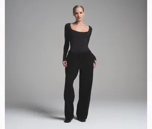 SKIMS Scoop Neck Long Sleeve Bodysuit S/M thumbnail 7
