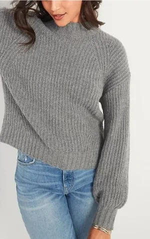 Rachel‎ Zoe Women's Size XS Classic Basic Grey Knit Sweater thumbnail 1