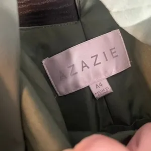 Azazie Sage Green V-Neck Maxi Dress A4 Sleeveless Cutout Back Formal Gown thumbnail 3