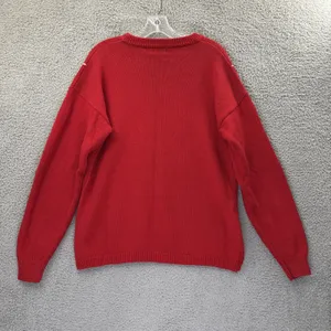 Vintage Lucia Knit Sweater 90s Retro Folk Motif‎ Grandmacore Cottage Women's XL thumbnail 2