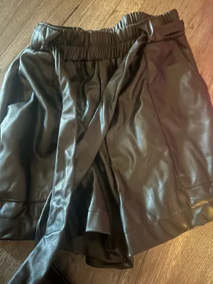 Pink Lily Faux Leather Shorts thumbnail 1