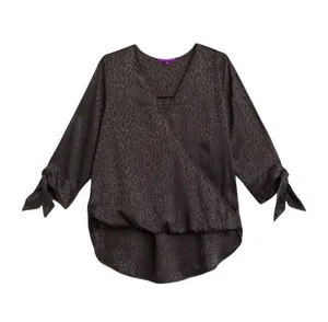 West Kei Allan Surplice Tie Sleeve High-Low Blouse thumbnail 1