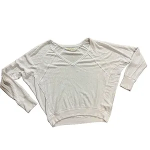 Free People Santa Clara‎ Thermal Top Alabaster White Sz XS thumbnail 3