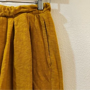 Free People Beach Culver City Pleated Slouchy Pants Size XS Yellow‎ Boho Casual thumbnail 5