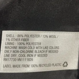 Merona Womens 2 Blazer Black White Gray Wool Blend 1 Button Professional‎ Jacket thumbnail 5