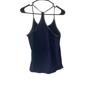Under Armour Womens Navy Blue HeatGear Threadborne‎ Racerback Tank Top Small thumbnail 4