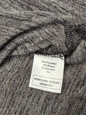 Aokosor Women's Raglan Long‎ Sleeve Crewneck Lightweight Sweatshirt Grey Marl XL thumbnail 4