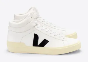 Veja Minotaur High Top Sneakers in Black and White thumbnail 1