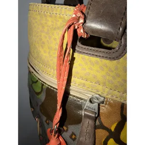 Fossil Key-Per Coated Canvas Tote Handbag Floral Pattern Large Shoulder Bag M thumbnail 5
