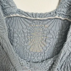 Free People Blue Square Neck Tank thumbnail 2