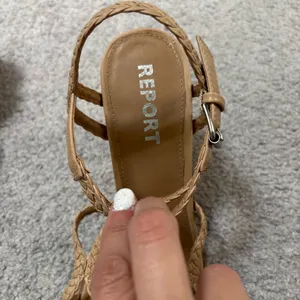 Report Tan Braided Strap Block Heels Size 10 thumbnail 4