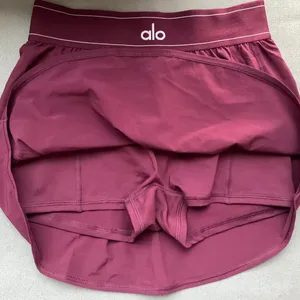 Alo Yoga Match Point Tennis Skirt Burgundy XS thumbnail 5