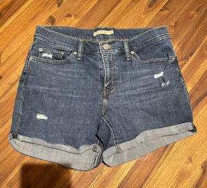 Levi's Distressed Jean Shorts thumbnail 1