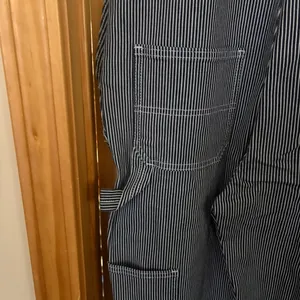 Carhartt Women's Relaxed Fit Denim Railroad Striped Bib Overall XS thumbnail 8