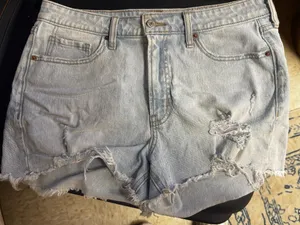High rise denim shorts  thumbnail 2