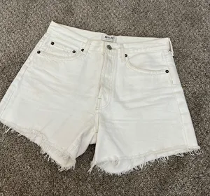 AGOLDE Parker Long White Shorts thumbnail 1