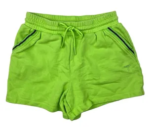 Women's Green High Rise Drawstring Knit Pocket Workout Athletic Shorts Size S thumbnail 1