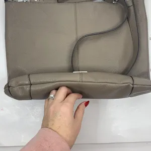 Rebecca Minkoff Reagan Taupe Pebbled Leather Crossbody Hobo Bag Silver Hardware thumbnail 5