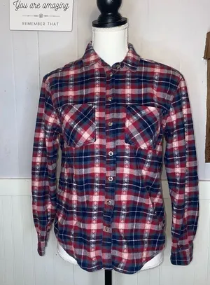 Vintage BDG urban outfitters Plaid Long Sleeve Button Down Shirt thumbnail 1