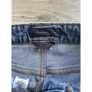 Aeropostale Jeans Womens 8R Blue Mid Rise Flare Cargo UtilityPockets Y2K Logo thumbnail 5