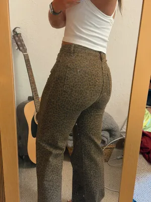 Cheetah print jeans Brown Size 25 thumbnail 3