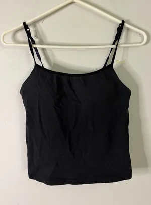 Macy’s One Step Ahead Women’s Black Spaghetti Strap Camisole thumbnail 1