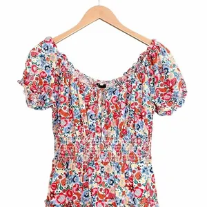 NWT J. Crew Floral Farmers Market Ladybug Print Midi Tiered Dress Size 0 | XS thumbnail 5