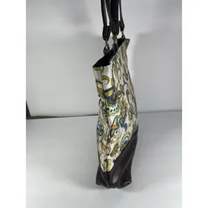 Gregg Gift Company Grace Collection Floral Tote Zip Lined Pockets Charm Card thumbnail 3