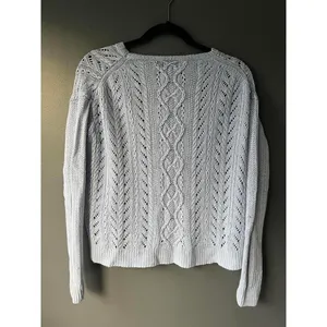 Polo Ralph Lauren Light Blue Knit Sweater - Size XL thumbnail 2