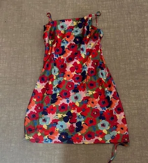 Red and Pink Spaghetti Strap Sundress for a Night Out thumbnail 1