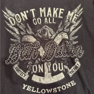 Wrangler x‎ yellowstone don’t make be go Beth Dutton on you tee size MED cowgirl thumbnail 2