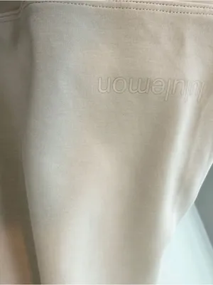 Lululemon Perfectly Oversized Cropped Crew Sweatshirt Bone 12 thumbnail 4