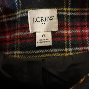 J. Crew Factory Size 8 Stewart Tartan Wool Blend Lady Jacket Cropped Preppy thumbnail 5