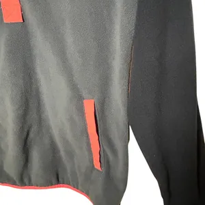 Columbia Navy Grey Pink Trim Benton Springs Fleece Snap Pullover Gorpcore Hike thumbnail 4
